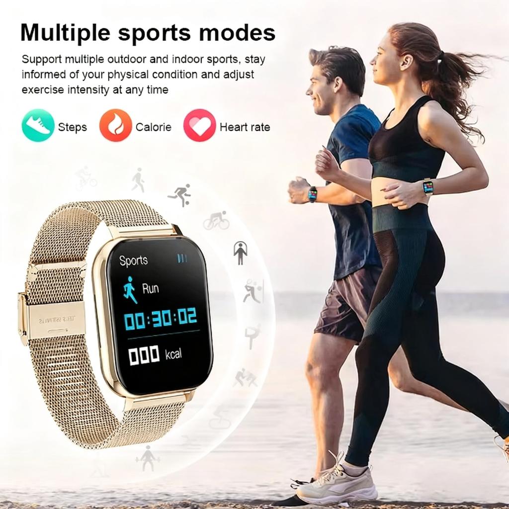 Neue Mode Smartwatch 1,85-Zoll HD-Bildschirm Bluetooth-Anrufe Smartwatch für Männer und Frauen Weihnachtsgeschenk