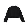 FutureMove Felpa Corta Larga Casual Donna Top Nero FN2793-010