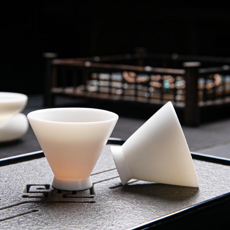 Tuopai Chinese Mutton Fat Jade Porcelain Tea Set