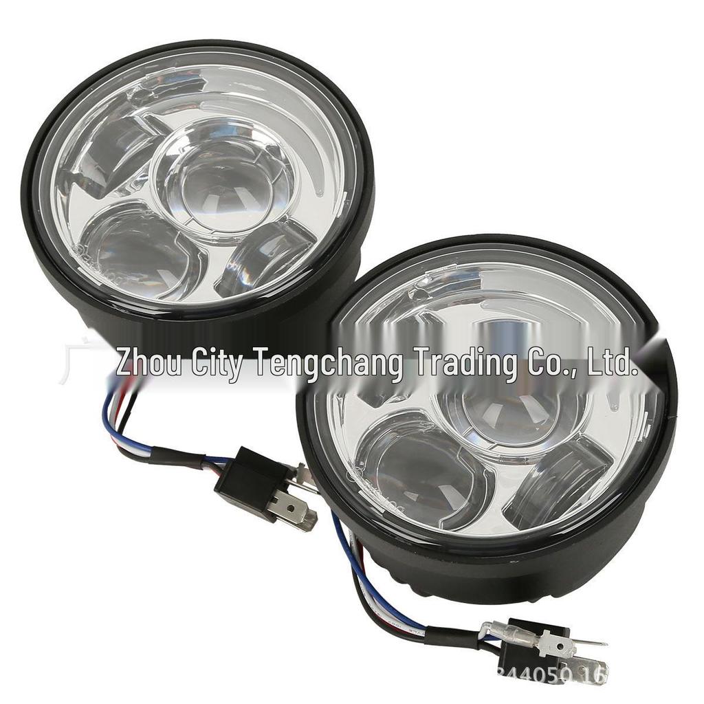 Harley Dyna Fat Boy FXDF LED Fog Light 4.65" Assembly (08-16)