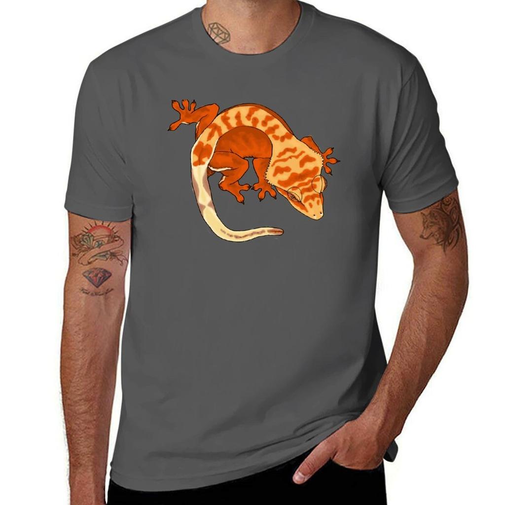 Super Tiger Crested Gecko Tshirt Streetwear Print Tee Shirt