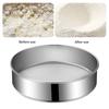 4Pcs/Set Professional Round Stainless Steel Flour Sieve 60 Mesh Fine Mesh Flour Sifter Multifunctional Filter Baking Pastry Tool