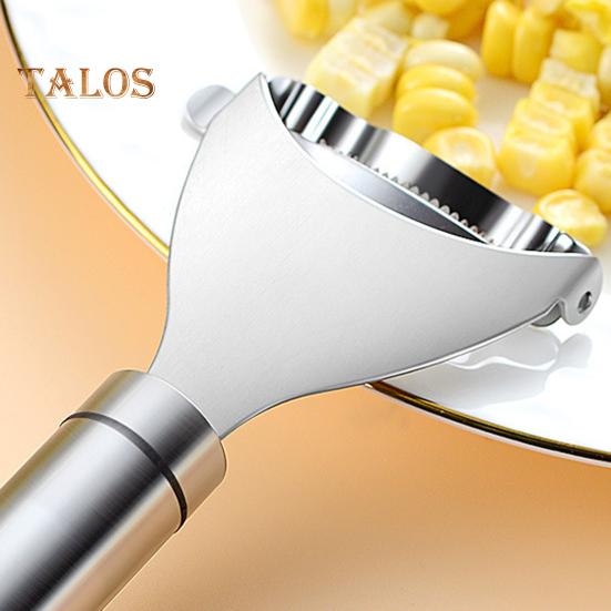 Corn Peeler Stainless Steel Cutter Thresher Kitchen Gadget Corn Stripper Tool for Cob Quick Corn Kernel Removal