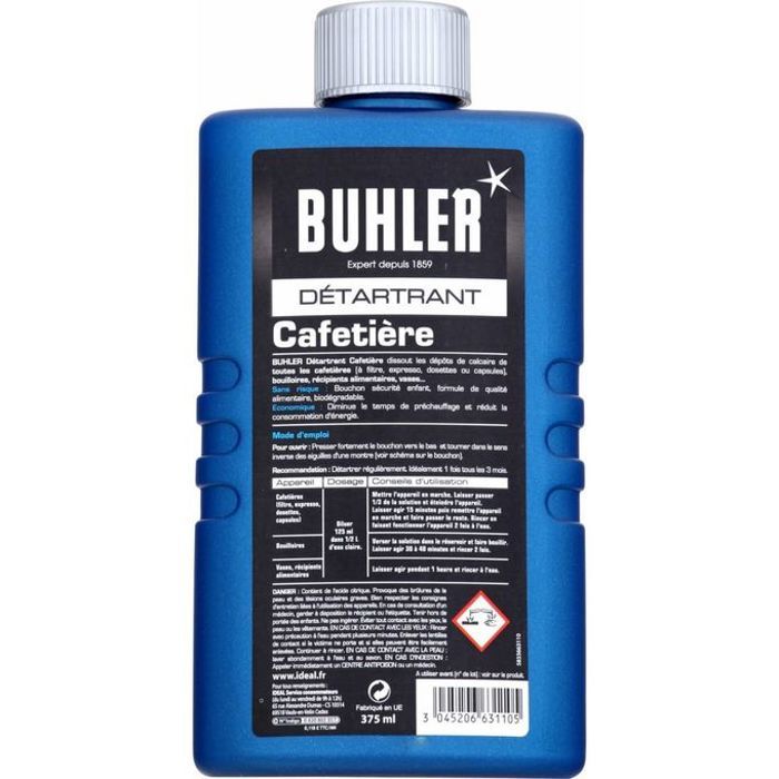 Buhler détartrant cafetières - 375 ml