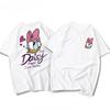 Cotton Shortsleeved Tshirt Men Women Boys Girls Spring and Summer Cute Cartoon American Donald Duck Daisy Couples Loose Top