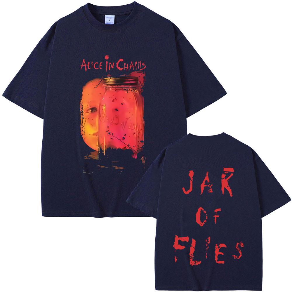 Rock Band Alice In Chains Jar of Flies Album Graphic Tshirt Men Women Gothic Punk Pop Music Streetwear Male Fashion T Shirts