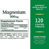 Magnesium 500 mg - Highly effective formula for bone and muscle health. 120 capsules.