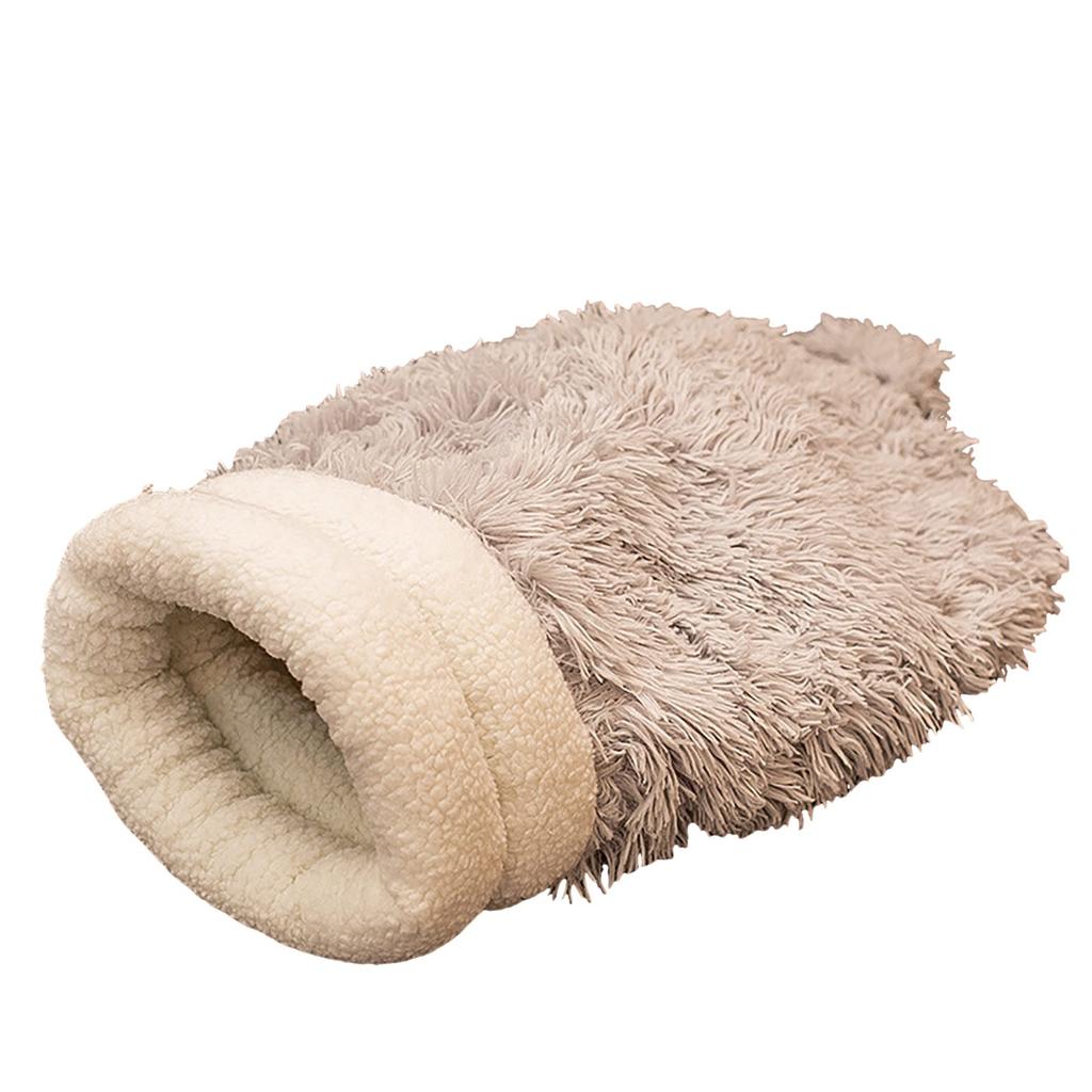 Cat Bed Cave Winter Cozy Cat Bed Cave Comfortable Pet Snuggle Sack Cat Bed Cave Sleeping Bag Self-Warming Burrow Cat Bed