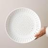 20cm Round Ceramic Steaming and Draining Plate