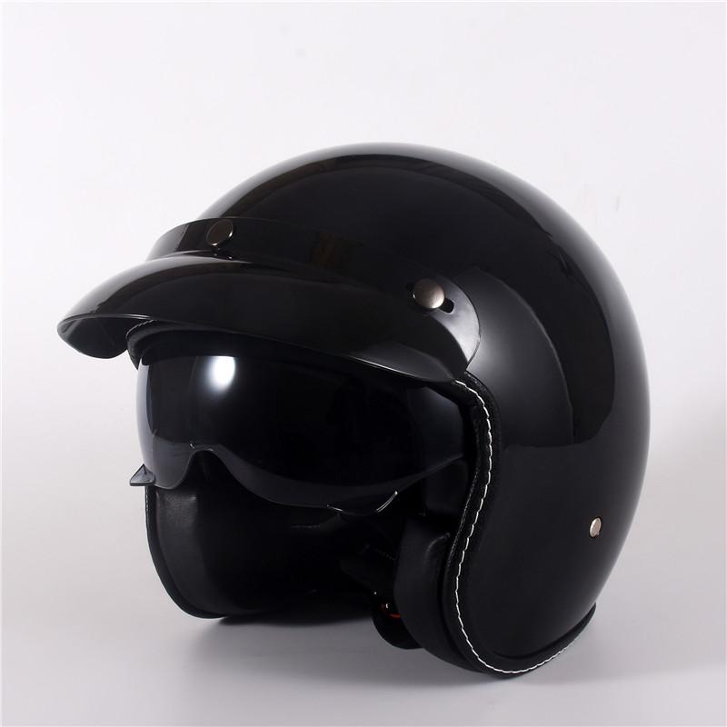 ECE DOT New Casco Capacetes Motorcycle Retro Vintage Motocross Helmet 3/4 Open Face Scooter Helmets XS L Xl