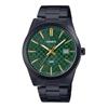 Casio Daily Waterproof Quartz Steel Strap Men's Watch Green Dial MTP-VD03B-3A
