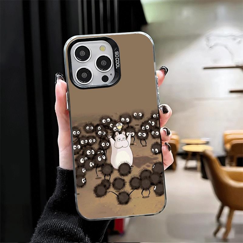 Anime GIBI S-Susuwataris Cute Soft Phone Case for iPhone 15 16 17 Pro Max 17Air 16E 14 Plus 13 12 Mini Shockproof Cover Back She