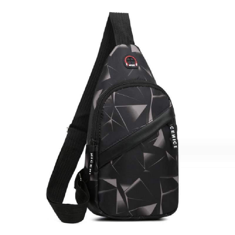 New Men's Chest Bag New Fashion Korean-Style Casual Sports Water-Proof Shoulder Crossbody Bag Cross Body Chest Bag For Male