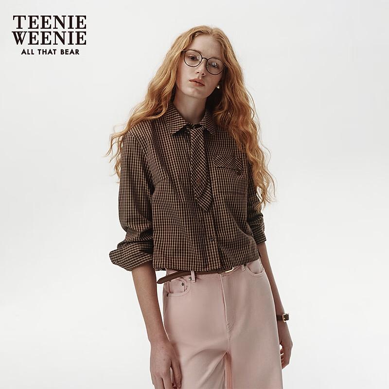 Teenie Weenie Women's Academic Plaid Cotton Shirt
