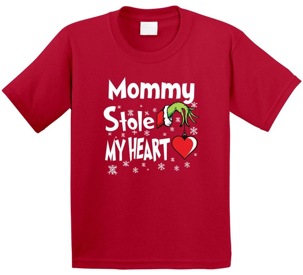 Mommy Stole My Heart Funny Christmas Holiday Gift T Shirt S