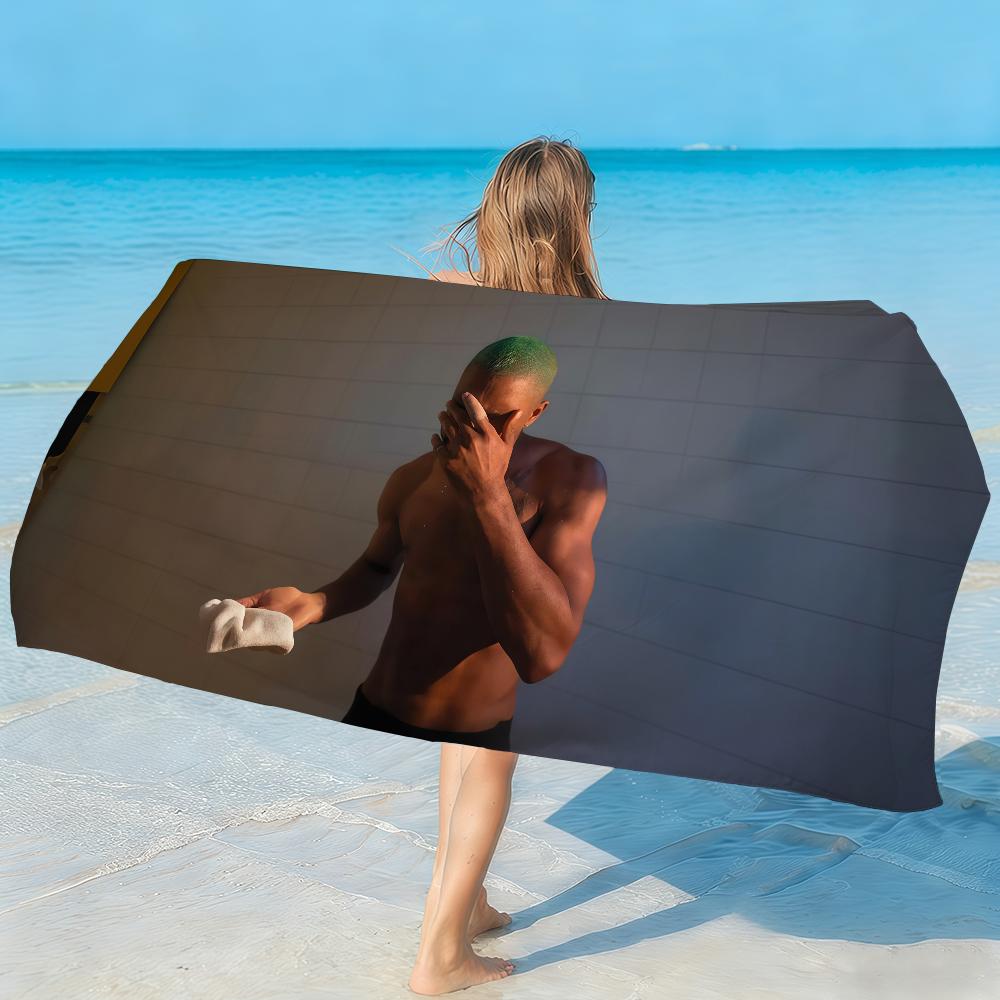 Frank Oceans Blonde Channel Orange Music Art Quick Drying Beach Towels Are Suitable For Swimming Pools Camping Yoga And The Gym