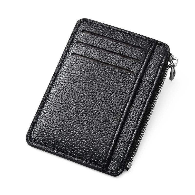 Minimalist Slim Card Holder Pu Leather Multi Card Slots Card Case Simple Solid Color Wallet For Men Women Office Daily Carry