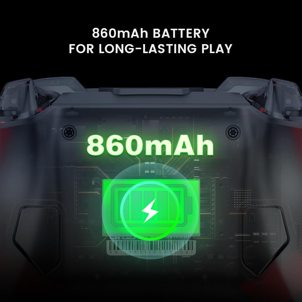 GameSir Cyclone 2 Bezdrátový TMR Elektromagnetický Joystick Spínač s Hallovým efektem Gyroskopický Herní Ovladač pro Více Platforem Ovladač a Spouště, 6-osý