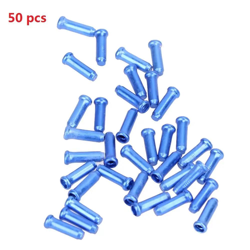 Bicycle Cable End Caps 50/100/200PCS Bike Bicycle Brake Shifter Aluminum Inner Cable Tips Crimps Cycle Cycling Parts Derailleur