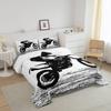Erosebridal Teens Dirt Bike Comforter Set Twin Size, Motocross Rider Down Comforter for Kids Boys Adult Men, Motorbike Extreme Sport Bedding