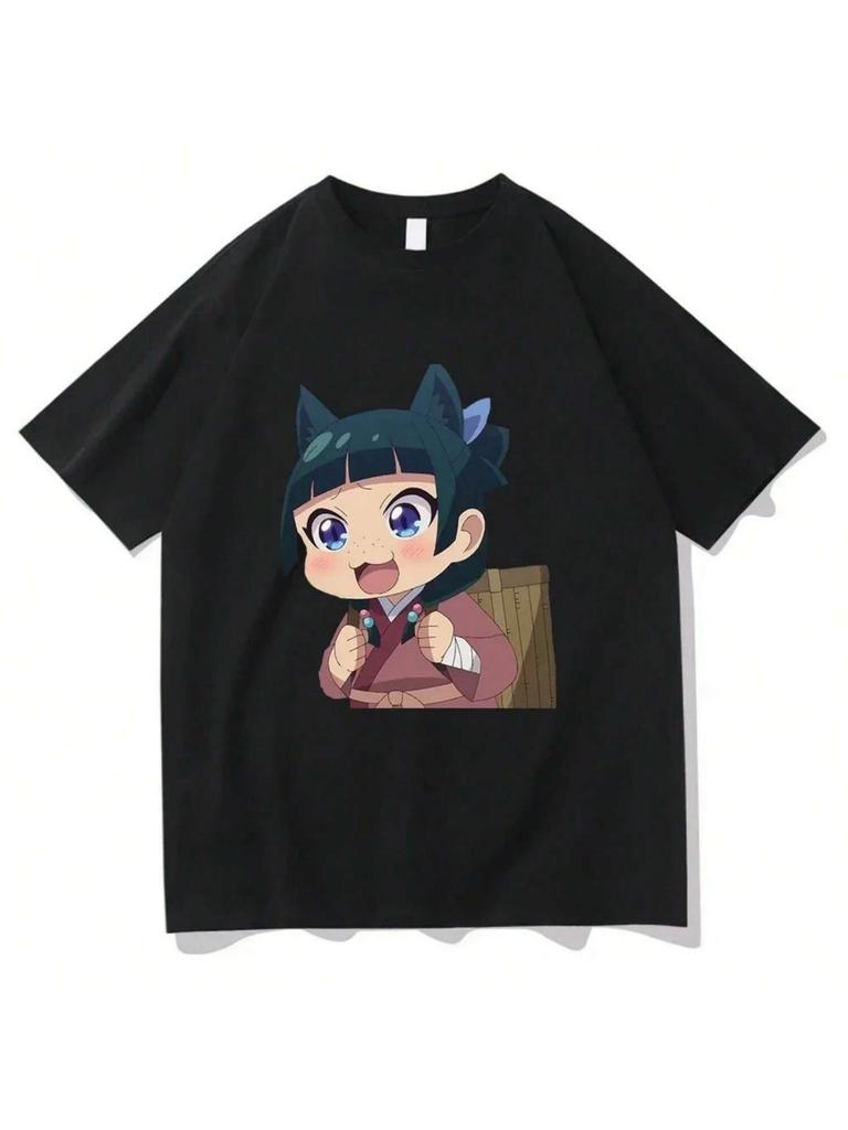 Anime The Apothecary Diaries Maomao Cute Graphic Print T Shirt Wounisex High Quality Tshirts Harajuku Plus Size T-Shirt