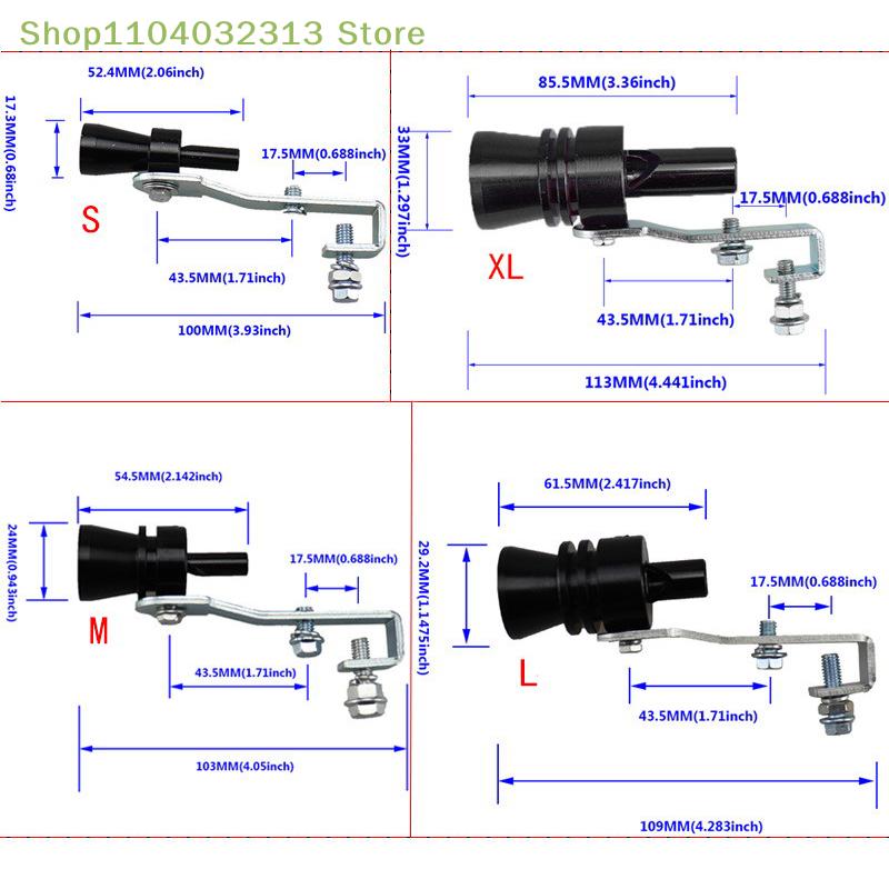 S/M/L/XL Vehicle Tuning Device Exhaust Pipe Turbo Sound Whistle Sound Simulator Car Turbo Sound Whistle Car