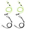 2 PCS Adjustable Kayak Safety Rod Leash Fishing Rod Paddle Leash Fishing