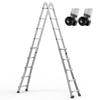 Telescoping Ladder A Frame 19 FT Extension Multi-Function for Homework