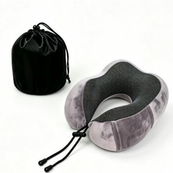 Slow Rebound Memory Foam U-Shape Neck Pillow for Travel