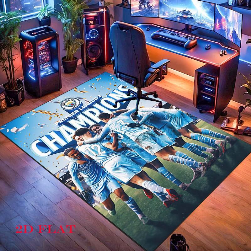 The Blues Team Carpet Rug for Living Room Bedroom Home Sofa Decoration,Kids Play Nonslip Floor Mat