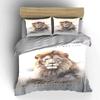 Majestic lion with text. Bedding sets Duvet cover sets Duvet covers Pillowcases(1 * Duvet Cover 2 * Pillowcases without duvet insert)