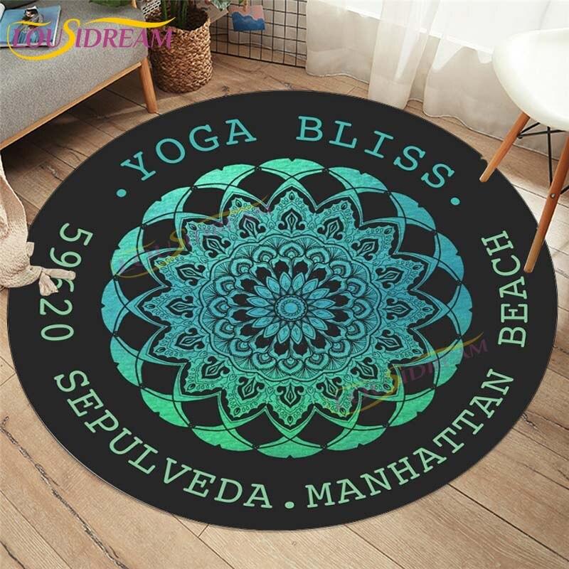 Evil Eye Covor Covor Decoratiuni Interioare Hamsa Palm Mandala Covor Covor Sufragerie Covor Boho Chic Rotund Scaun Covor Rotund