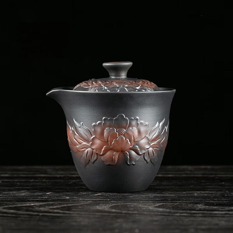 Shangqi Purple Clay Gaiwan Teapot Set