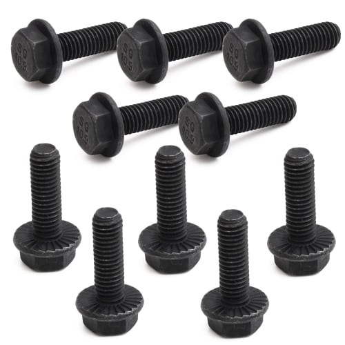 

Pstyle. M8 Hex Bolt, Flange, Fully Threaded, Alloy Steel, Set of 10, PST-150 (M8x25mm)