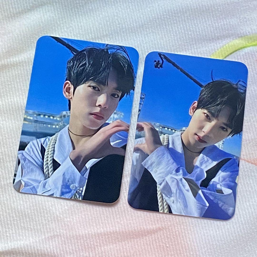 

[USED] ZB1 Han Yujin Sanok Pre-recorded SWEAT Korean Trading Cards (2 Cards)