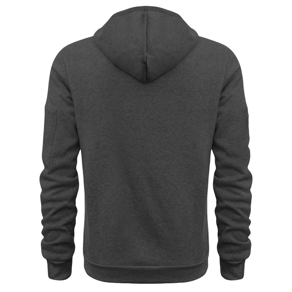 Boys' Fashion Solid-Color Pullover Hoodie With Round Neck
