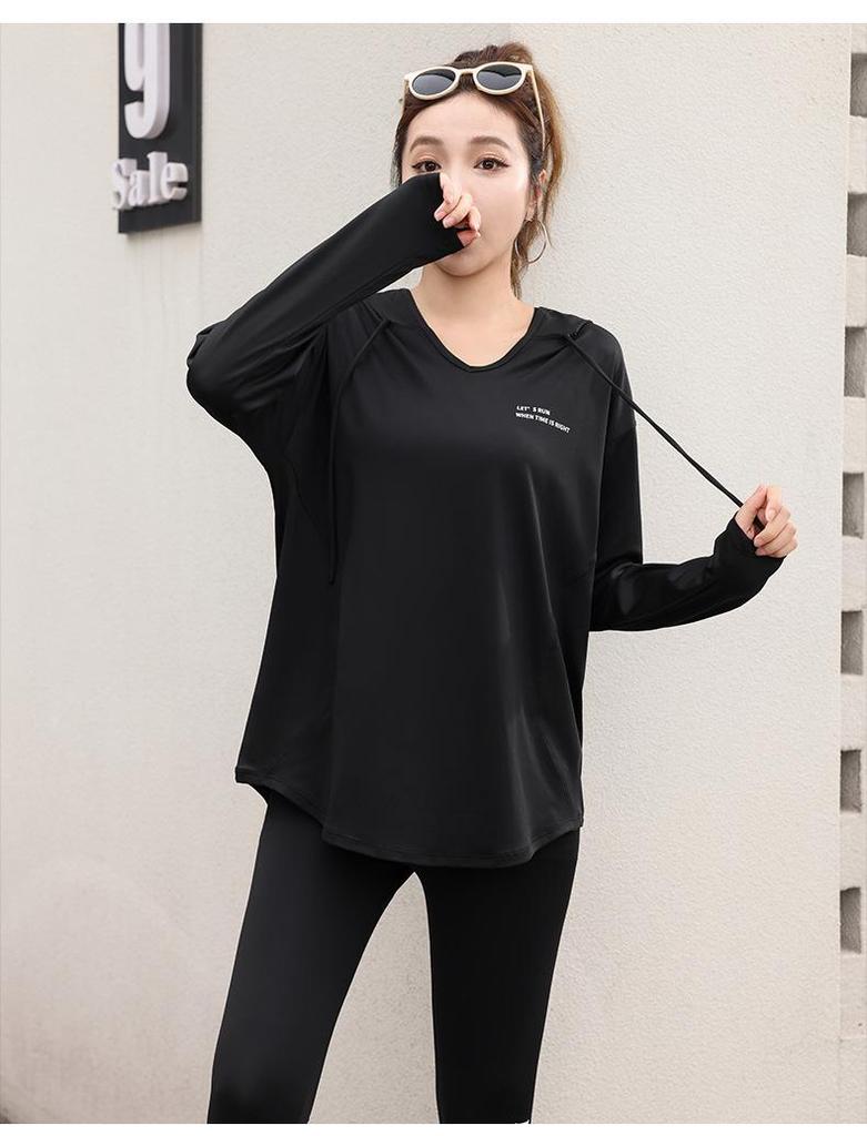 2025 Plus Size Yoga & Fitness Set: Outdoor Running Sportswear for Girls, Slimming Loose Fit