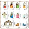 11Pcs Holy Family Decor Nativity Scene Set Christmas Decoration Desktop Ornament Traditional
