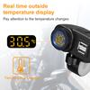 Extractme 36W Dual QC3.0 Motorcycle USB Charger Fast Charging Voltmeter Thermometer Digital Display Mobile Phone Charger Socket