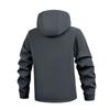 Men's Solid Color Outdoor Mountaineering Waterproof Windproof Fleece Jacket Outdoor Jacket