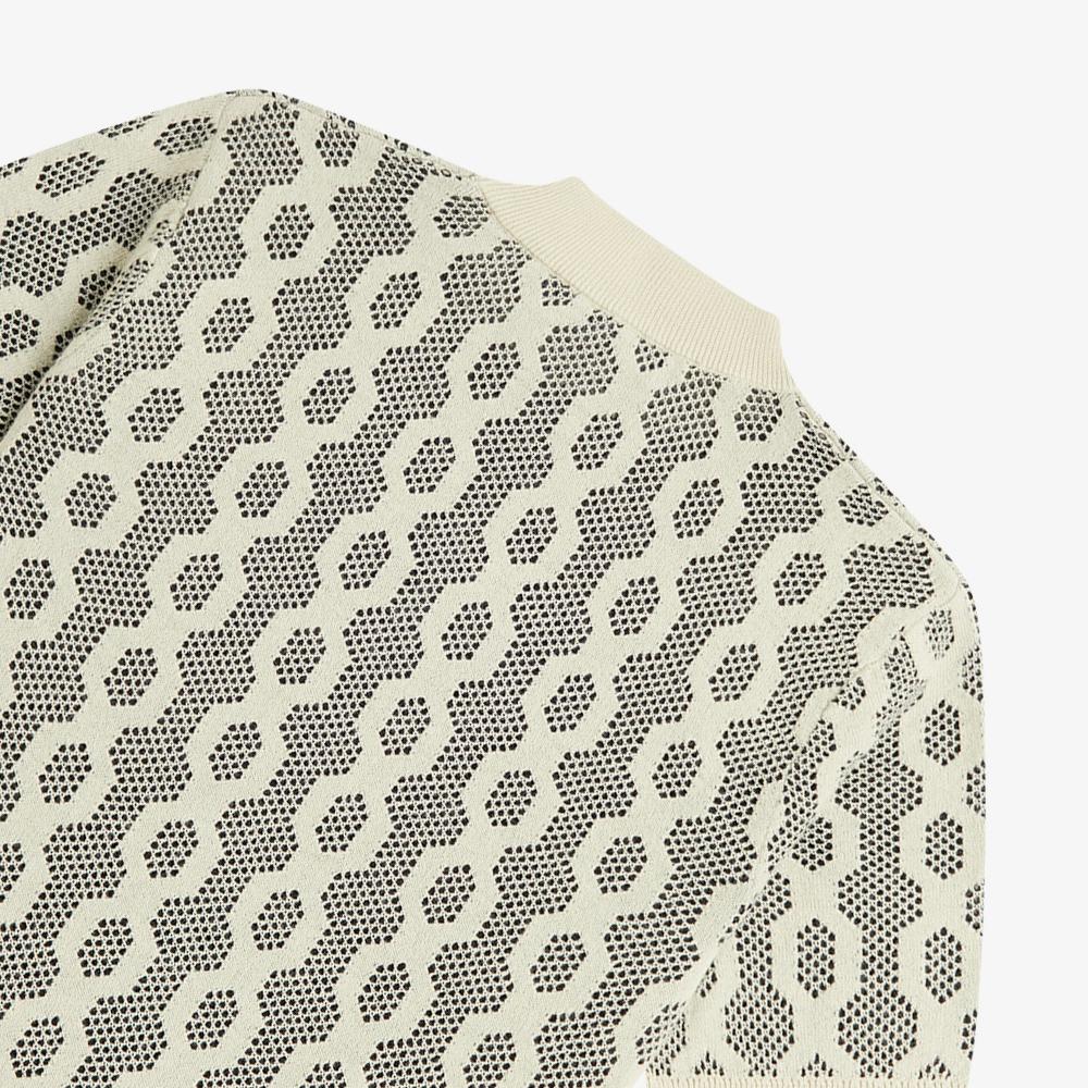 FRED PERRY [Womens] Open Knit Short Sleeve Merino Wool Knit (691) Afpf2417116-691