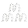 3 Roll Vintage Floral Lace Ribbon White Bow Flower Sewing Trim Material Dress Embellishment