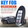 Keyless Entry Remote Smart Proximity Key Fob Replacement 4-Button for Nissan Maxima 2007-2008 for Sentra 2007-2012 CWTWBU735 285E3-EW81D 285E3-EW82D