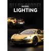 1/24 McLaren 720S Electroplate Version Alloy Track Racing Car Model Diecast Metal Sports Car Vehicle Model Sound and Light Kids Toy Gift