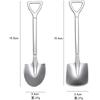 1PC Stainless Steel Shovel & Point Spoons Coffee Tea Spoon Ice Cream Dessert Tip Scoops Cutlery Tableware Set Kitchen Tools