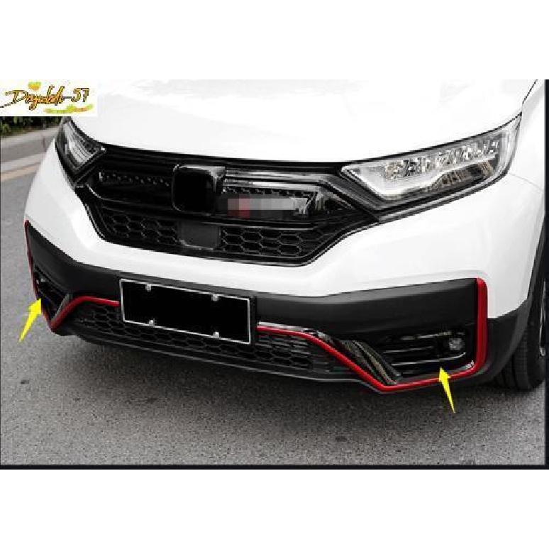Black Front Fog Light Bumper Lamp Cover Trim Fit For Honda CR-V CRV -