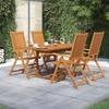 Vidaxl 5-Piece Garden Furniture Set, Solid Acacia Wood
