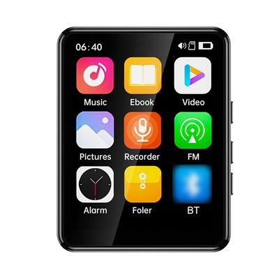 MP3 & MP4 Player with Speaker 2.4 Inch Full Touch Screen BT with Built-in Speaker and TF Card