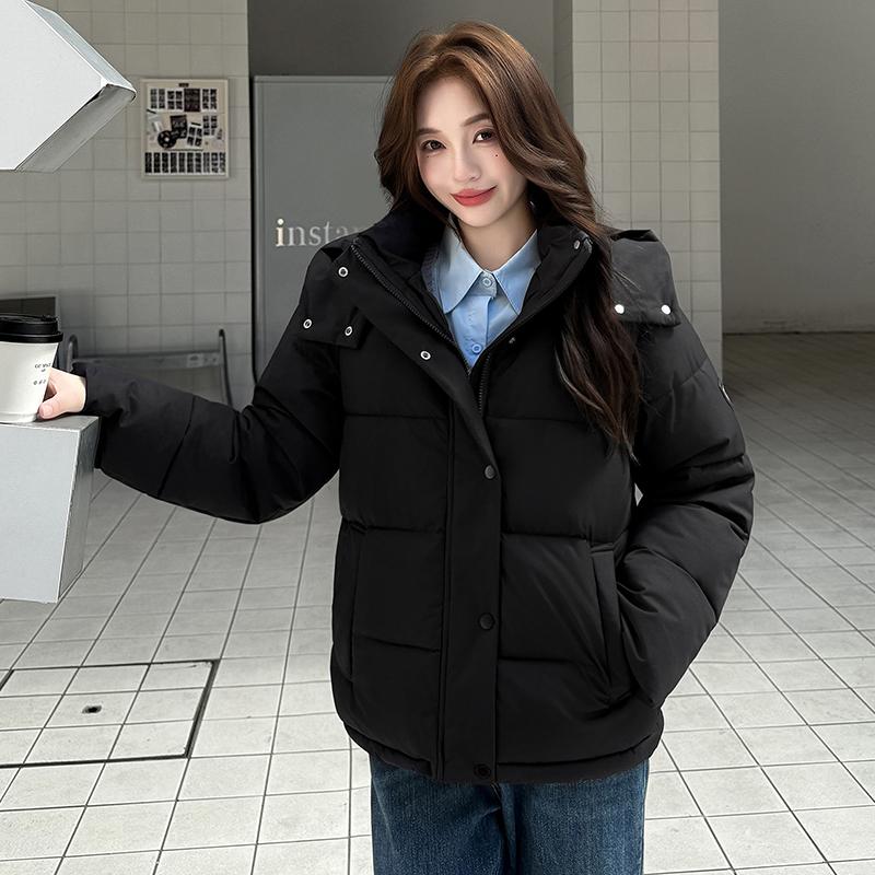 Autumn Winter Puffer Jacket Women Outerwear Thick Down Cotton Padded Coat Female Fashion Hooded Short Parkas