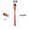 SITEDAN Wooden Muddler Spoon, Dessert Spoon, Ice Cream Spoon, Small Coffee Spoon, Cute and Stylish, for Commercial Use, Beverage Shops, and Home Use (